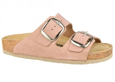 Γυναικείες Ανατομικές Δερμάτινες Παντόφλες | VESNA | 880410 | Ροζ - Vesna - 